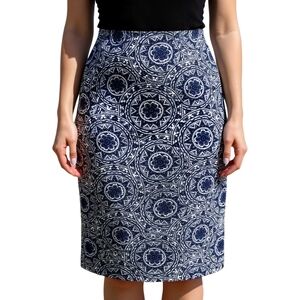 Geometric Pencil Skirt